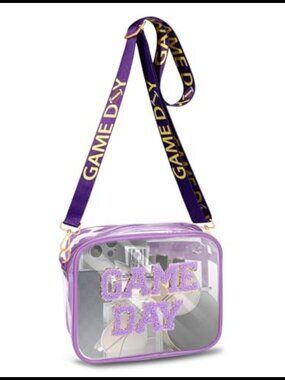 Clear Crossbody Purse Stadium Approved Game Day Bag Waterproof PVC